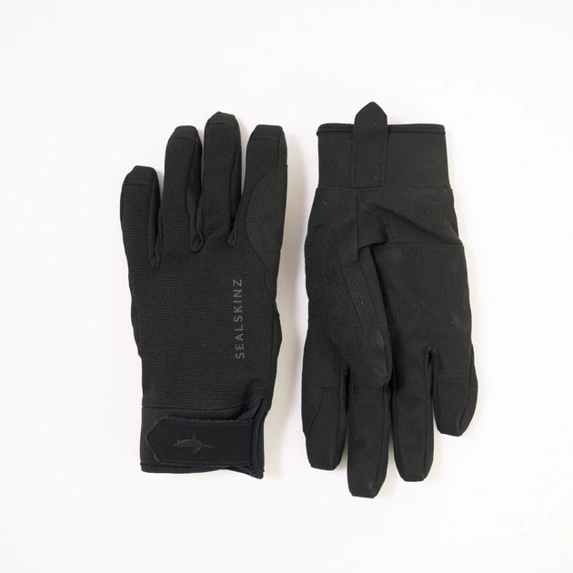 Sealskinz Waterproof All Weather Ultra Grip Knitted Glove - Black