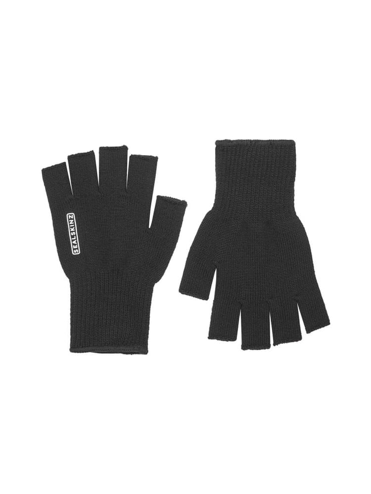 Sealskinz Thornham Merino Fingerless Glove - Black One Size