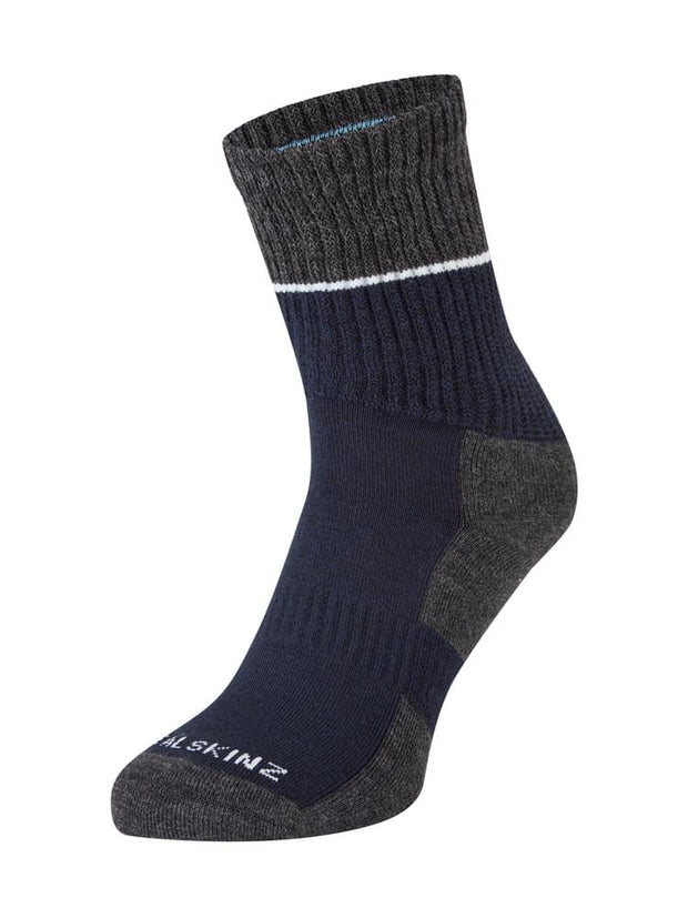 Sealskinz Thurton Solo QuickDry Mid Length Socks - Navy