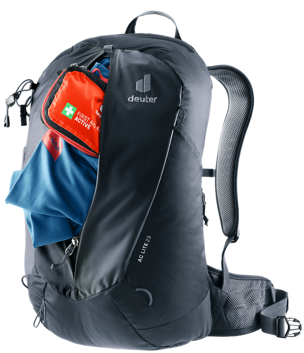 Deuter AC Lite 23 Litre Lightweight Hiking Backpack - Black