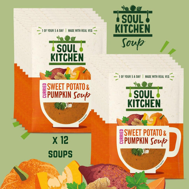 Soul Kitchen Sweet Potato and Pumpkin Soup - 12 x 25g pack