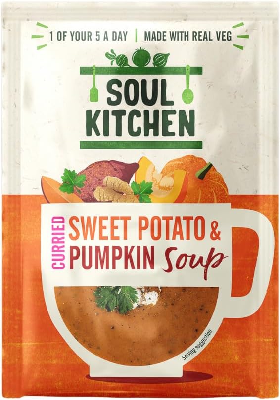 Soul Kitchen Sweet Potato and Pumpkin Soup - 12 x 25g pack