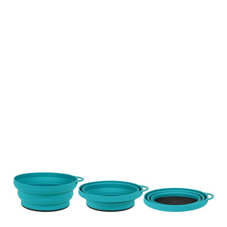 Lifeventure Ellipse Collapsible Bowls - Teal