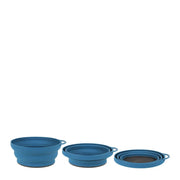 Lifeventure Ellipse Collapsible Bowls - Navy Blue