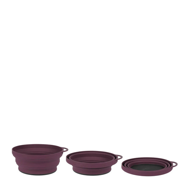 Lifeventure Ellipse Collapsible Bowls - Purple