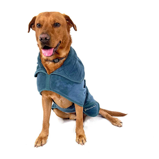 Mountain Paws Dog Towel Robe - Blue