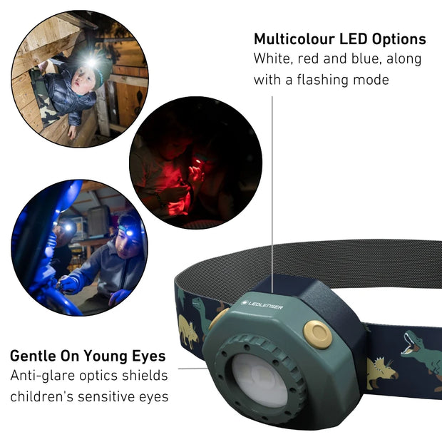 LEDLenser Kids Rechargeable KidLED4R HeadTorch - Green