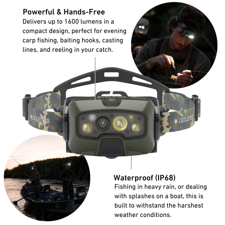 LEDLenser HF8R CORE RGB Rechargeable Head Torch - Camo