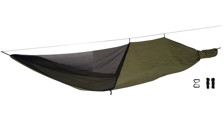 Bushmen Bushbed Hammock and Mosquito Net – Olive