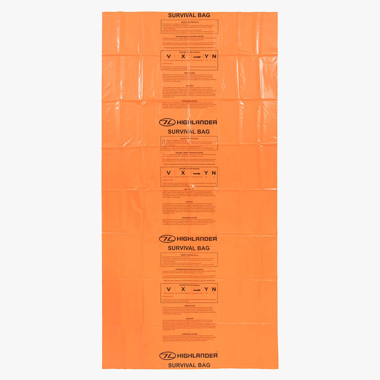 Highlander Emergency Survival Bag - Orange