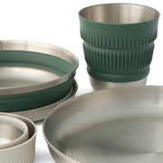 Sea To Summit Detour Stainless Steel Collapsible Dinnerware Set - (2 Person, 6 Piece)