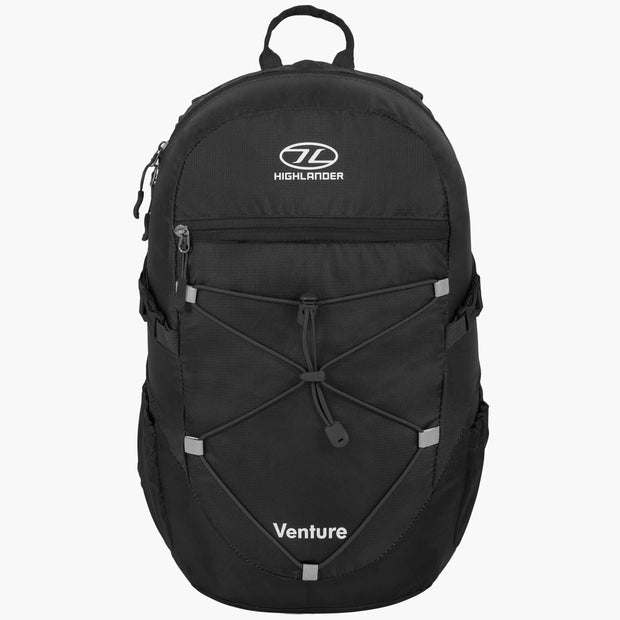 Highlander Venture 20 Litre Backpack - Black