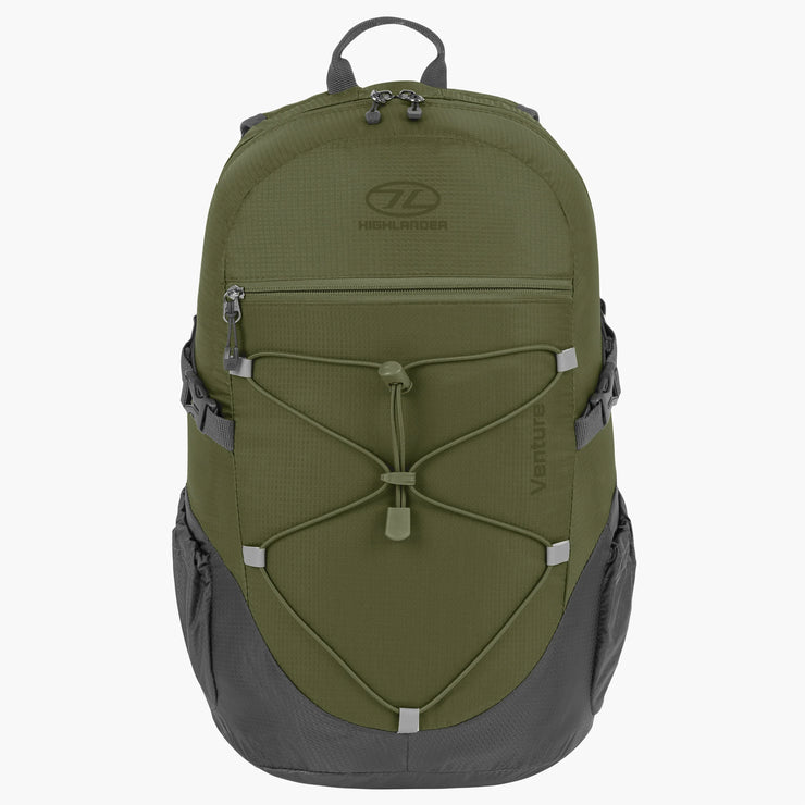 Highlander Venture 20 Litre Backpack - Olive/Grey