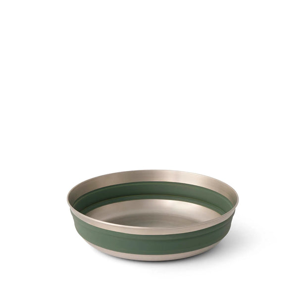 Sea To Summit Detour Stainless Steel Collapsible Bowl - Large Laurel Green