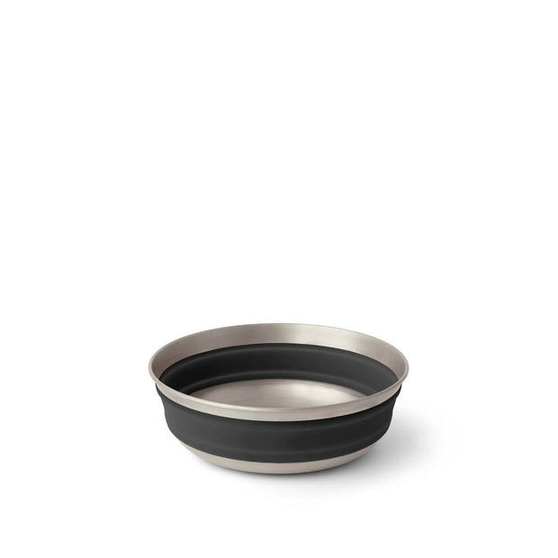 Sea To Summit Detour Stainless Steel Collapsible Bowl - Medium Beluga Black