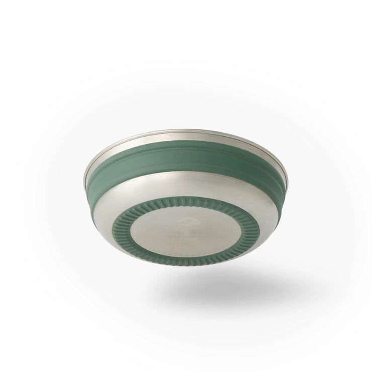 Sea To Summit Detour Stainless Steel Collapsible Bowl - Large Laurel Green