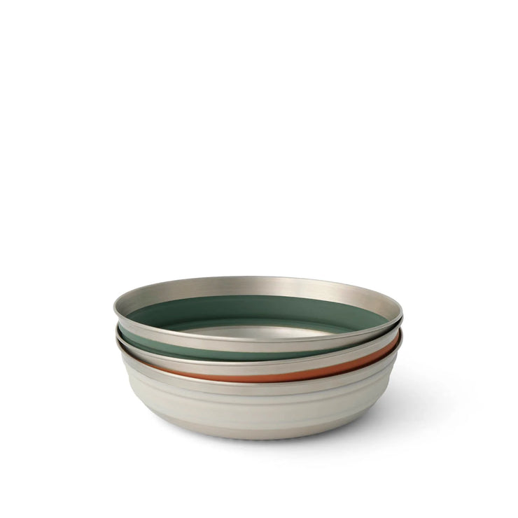 Sea To Summit Detour Stainless Steel Collapsible Bowl - Medium Laurel Green