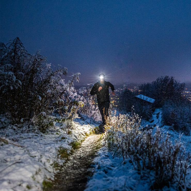 LEDLenser NEO5R Running Head Torch with Chest Strap - Grey Black