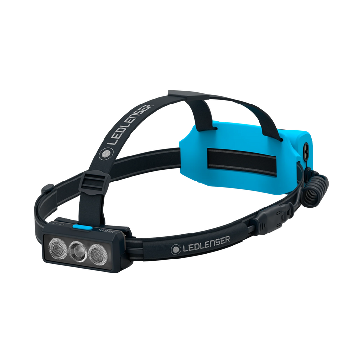 LEDLenser NEO9R Rechargeable 1200Lumen Running Headtorch with Chest Strap - Blue