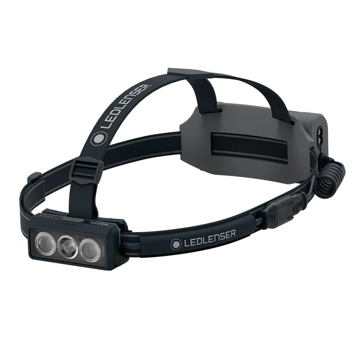 LEDLenser NEO9R Rechargeable 1200Lumen Running Headtorch with Chest Strap - Grey