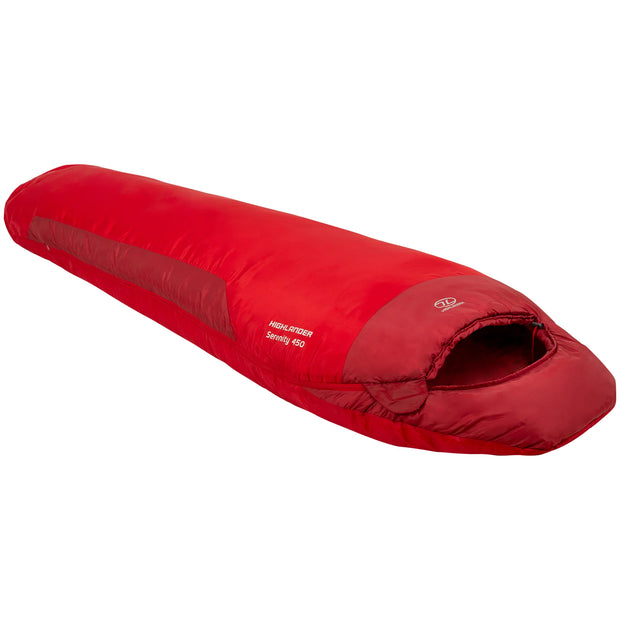 Highlander 4 Season Serenity 450 Mummy Sleeping Bag - Red