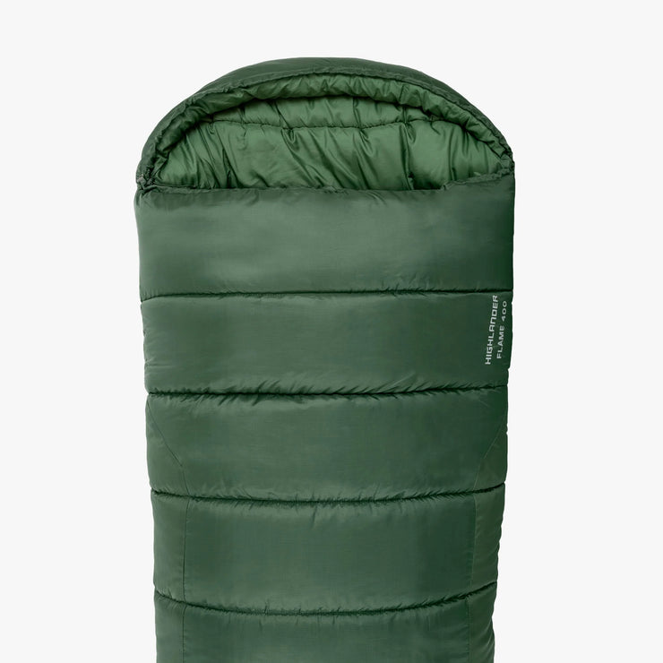 Highlander Phoenix Flame 400 Sleeping Bag - Olive Green