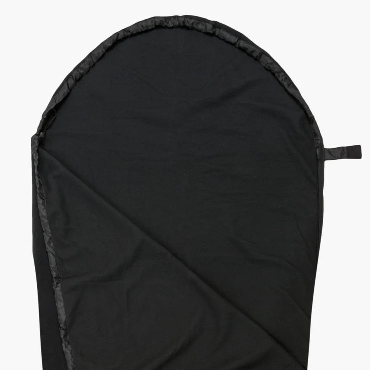 Highlander Mummy Fleece Sleeping Bag Liner - Black