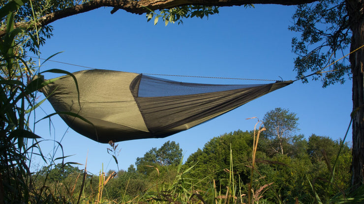 Bushmen Bushbed Hammock and Mosquito Net – Olive