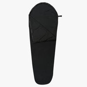 Highlander Mummy Fleece Sleeping Bag Liner - Black