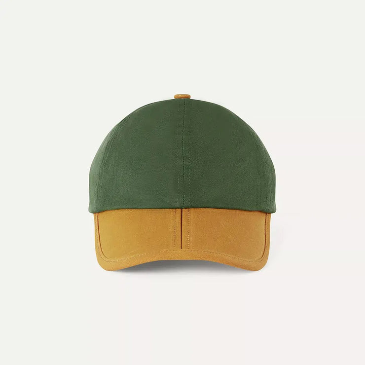 Sealskinz Marham Waterproof Waxed Canvas Foldable Cap - Green/Tan