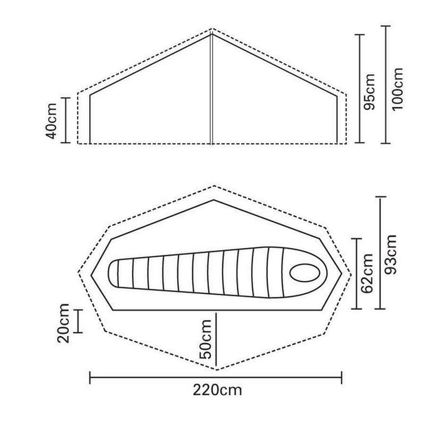 Terra Nova Laser Competition 1 Backpacking Tent (2023) - Green